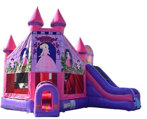 videur gonflable d'enfant en bas âge de PVC de 0.55mm avec princesse Theme de glissière