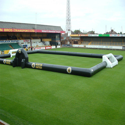 Extérieur de location de terrain de football gonflable géant gonflable de partie de football de PVC EN14960