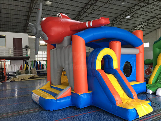 Videur gonflable de PVC de l'enfant en bas âge 0.55mm combiné avec le thème animal de glissière