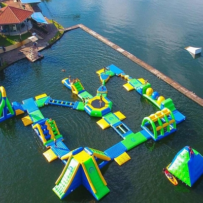 PVC flottant UV d'Aqua Park Floating Obstacle Course de parc aquatique gonflable anti