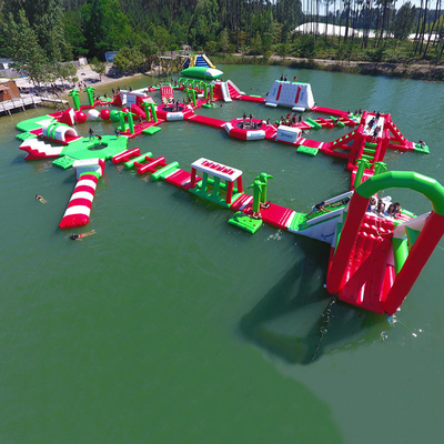 parc aquatique gonflable d'amusement commercial de PVC de 0.9mm pour des jeux de l'eau de lac