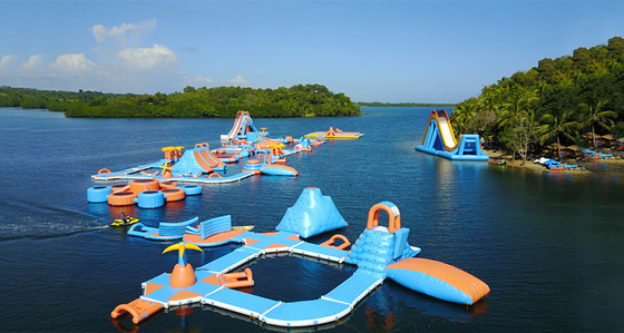 Parcs aquatiques gonflables d'amusement d'OEM en dehors des parcs aquatiques Digital Pringting