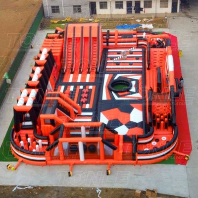 coutume gonflable de course de parcours du combattant de parc d'attractions de PVC de 0.55mm