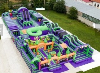 Parcours du combattant aliéné fou d'amusement du videur 5k de parcours du combattant de PVC EN71