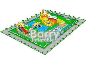 le parc aquatique gonflable géant matériel de PVC de 0.55mm projette, conception de parc d'attractions