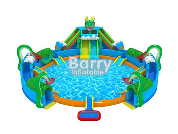 parc aquatique gonflable orienté de 30 * 20 M Hawaï mini avec la grande piscine