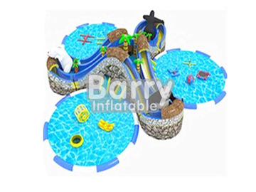 Qualité marchande durable gonflable de parc aquatique d'enfants/parc d'Aqua avec 3 piscines