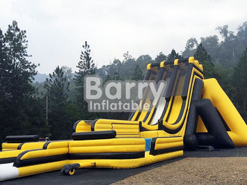 3 ruelles jaunissent point de triple de double de glissière de la Malaisie Genting Inflatables de course de dragon le grand