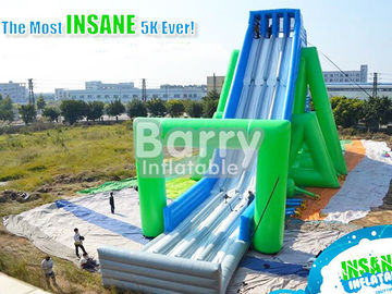 Glissière gonflable géante adaptée aux besoins du client de la fronde 5k pour la bâche de PVC des adultes 0.55mm