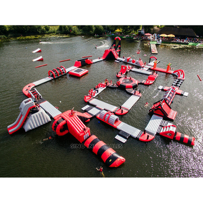 grand parc aquatique gonflable extérieur de parc aquatique de souffle de PVC de 0.9mm Commercia