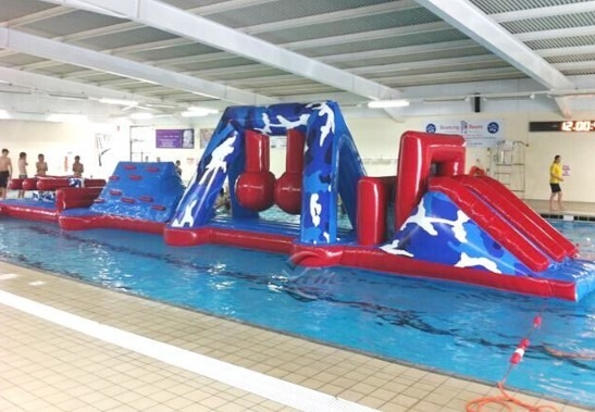 obstacles gonflables de flottement de jeux gonflables de parcours de combattant de l'eau de PVC de 0.9mm