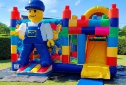 Le parc d'attractions Bounce House Jeux Bloc Party Combo gonflable