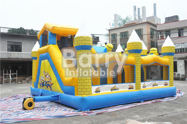 Château plein d'entrain gonflable de subordonnés extérieurs d'enfants avec la bâche de PVC de diapositive 0.55MM