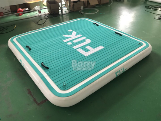 Logo disponible Blow Up Pontoon gonflable bateau pour la pêche Plateforme de natation pour la rivière