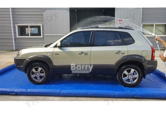 Commercial Mat de confinement pour collecteur d'eau personnalisé Mat de lavage de voiture gonflable portable en PVC