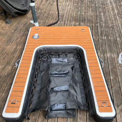 Rampe pour chien pliable et réglable portable Rampe gonflable pour chien pour quai Escalier pour animaux de compagnie Rampe pour chien pour piscines, lacs, bateaux et quais