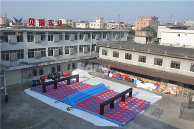 La course d'obstacle gonflable, matelas d'obstacle d'Inflatables 5k courent la taille 20x10x1.2M
