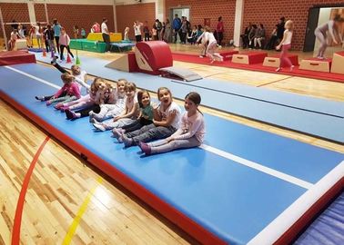 Tapis gonflable extérieur de gymnastique de voie d'air/tapis de rebondissement gonflable adapté aux besoins du client
