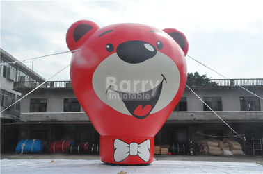 Ballon moulu gonflable d'ours rouge d'Oxford pour annoncer la taille de 8.5m