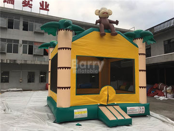 Videur gonflable de singe d'air, château gonflable de rebond de Samll de palmier pour de petits enfants