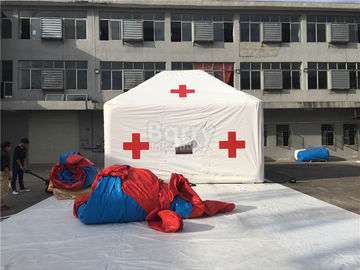 Tente gonflable médicale extérieure blanche de Croix-Rouge de promotion avec l'impression de logo