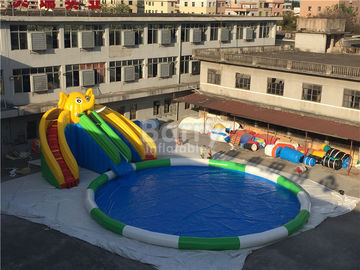 parc gonflable de glissière d'eau de bâche de PVC de 0.55mm pour des enfants/jeux gonflables de l'eau