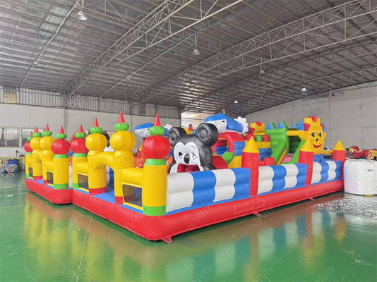 Parcs à thème gonflables personnalisés pour terrains de jeux commerciaux certifiés EN71