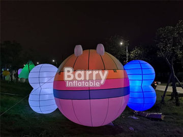 UL gonflable faite sur commande de la CE du modèle EN14960 de carton d'abeilles de la décoration LED de festival