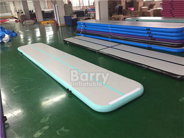 Tapis de gymnastique de voie d'air du bleu 4m, voie d'air croulante de point de baisse