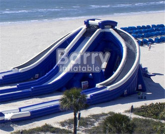 Glissière d'eau sèche gonflable géante de la glissière de jeux drôles de haute altitude/PVC pour des enfants