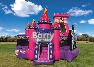 Princesse commerciale Kid Zone Wet ou glissière combinée/gonflable sèche de Chambre de videur combinée
