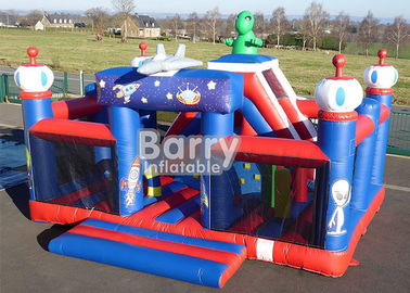Terrain de jeu gonflable de jouets de thème géant extérieur de robot avec l'obstacle et la glissière