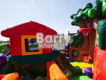 Parcours du combattant fait sur commande d'explosion pour le rebond sautant gonflable de terrain de jeu de temps de partie d'enfant