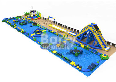 Défi gonflable de parc de sport aquatique de jeu d'eau libre avec la bâche de PVC de 0.9mm