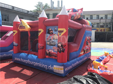 Rebond gonflable Combos, jeux drôles d'enfants de château de voiture colorée de Chambre de rebond