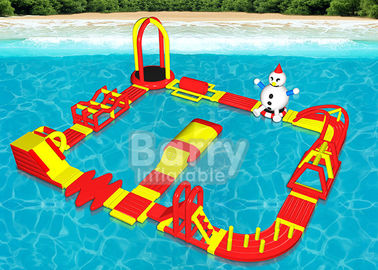 Parc aquatique gonflable de combinaisons multiples, jeu gonflable de l'eau de sport d'Aqua