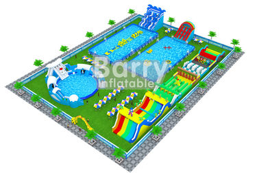 Construction gonflable professionnelle de plan d'action de parc aquatique/conception de parc aquatique