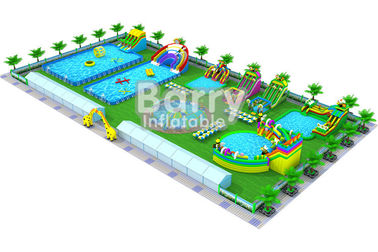 Bâche sèche gonflable 0.9mm de PVC de plan d'action de terrain de jeu d'équipement de parc aquatique