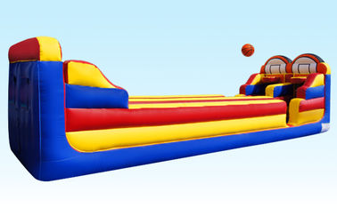 Course gonflable de match de traction de PVC, Bungee couru avec des cercles de basket-ball pour la concurrence