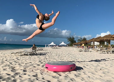 Tapis rond de voie d'air de cercle croulant gonflable de tache d'air de Barry pour la gymnastique