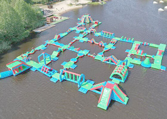 Grand parc gonflable commercial d'éclaboussure de l'eau/équipement de flottement de terrain de jeu de l'eau
