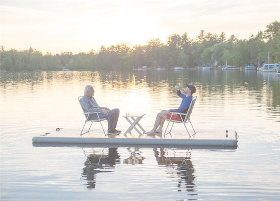 Dock gonflable adapté aux besoins du client de PVC et de bain de point de baisse