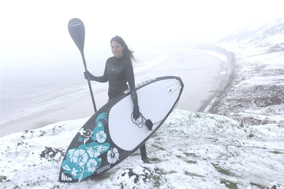 Embarquement de palette d'EVA Cold Winter Stand Up sur la neige Ski Board gonflable
