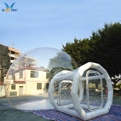 forme claire de dôme de tente de camping de bulle de tunnel extérieur de PVC de 1mm