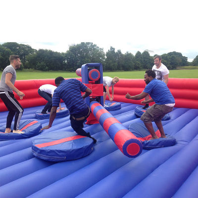 Balayeuse gonflable gonflable interactive 8*8m de sport en plein air de jeu de fusion