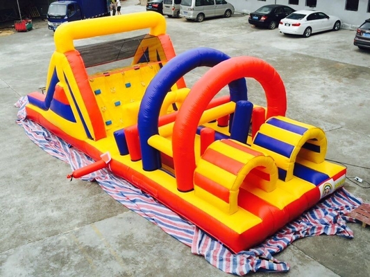 château gonflable de videur d'enfants de parc d'attractions de parcours du combattant de 10x4x3.5m