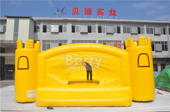 Chambre jaune de saut de rebond de videur gonflable commercial d'OEM