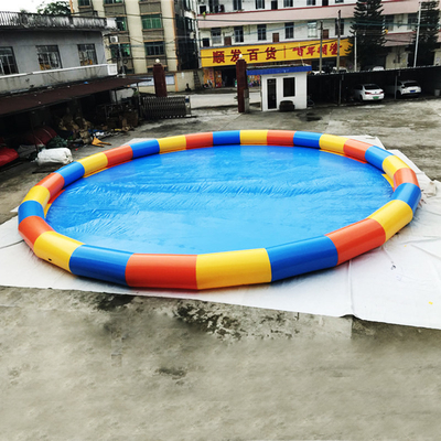Impression ronde de Plato Portable Water Pool Logo du diamètre 10m