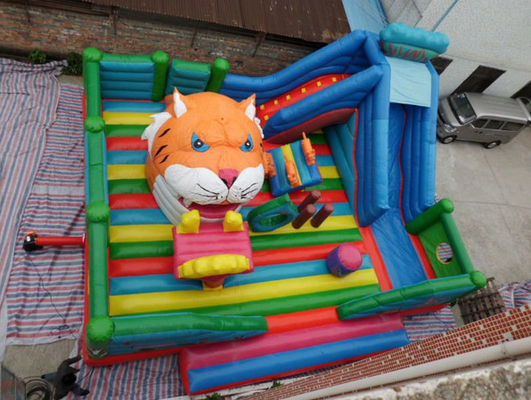 parc d'attractions gonflable de bâche de PVC de 0.55mm pour le jardin de famille