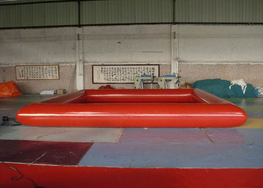 Piscine rouge d'explosion de rectangle avec la bâche résistante au feu de PVC de 0.9mm